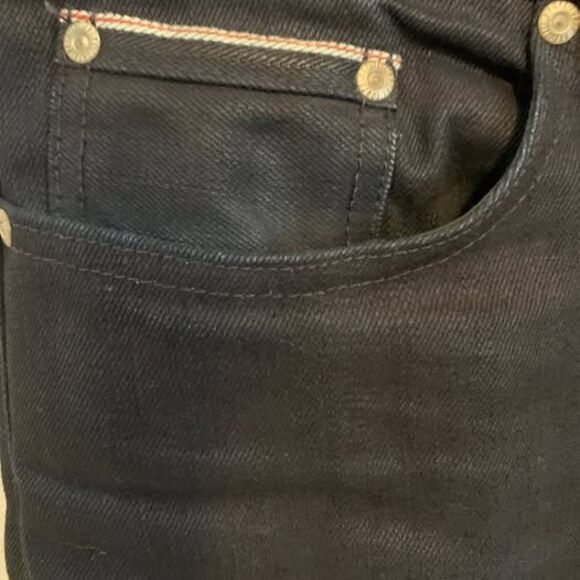 Naked and Famous Weird Guy Midnight Selvedge Raw Jeans Size 31x32 - Picture 4 of 8